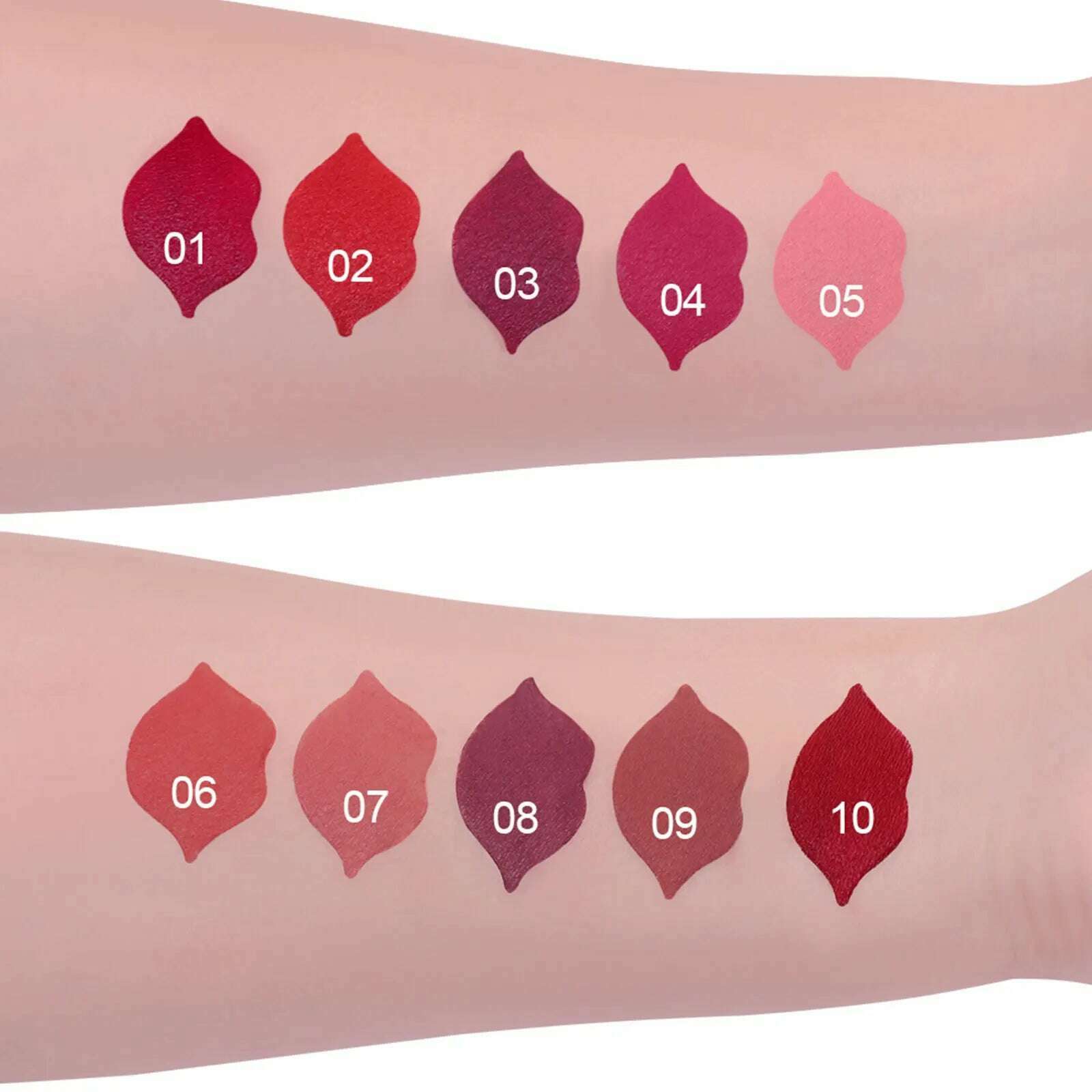 10 Colors Waterproof Big Mouth Nude Matte Lipsticks Long Lasting Lip Stick Not Fading Sexy Red Velvet Lipstick Makeup Cosmetic - KIMLUD