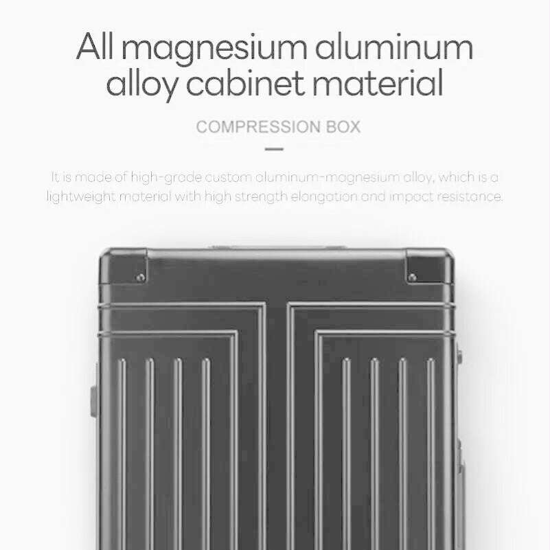 KIMLUD, 100% Aluminum-magnesium alloy Travel Suitcase Rolling Luggage 20/24/28 inch Trolley Luggage Carry-On Cabin Suitcase, KIMLUD Womens Clothes