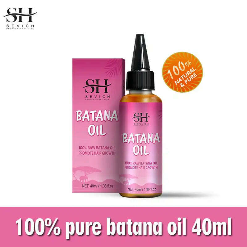 100% Batana Hair Fast Growth Oil Set African Crazy Traction Alopecia Batana Hair Mask chebe oil Hair Regrowth Treatment Sevich - KIMLUD