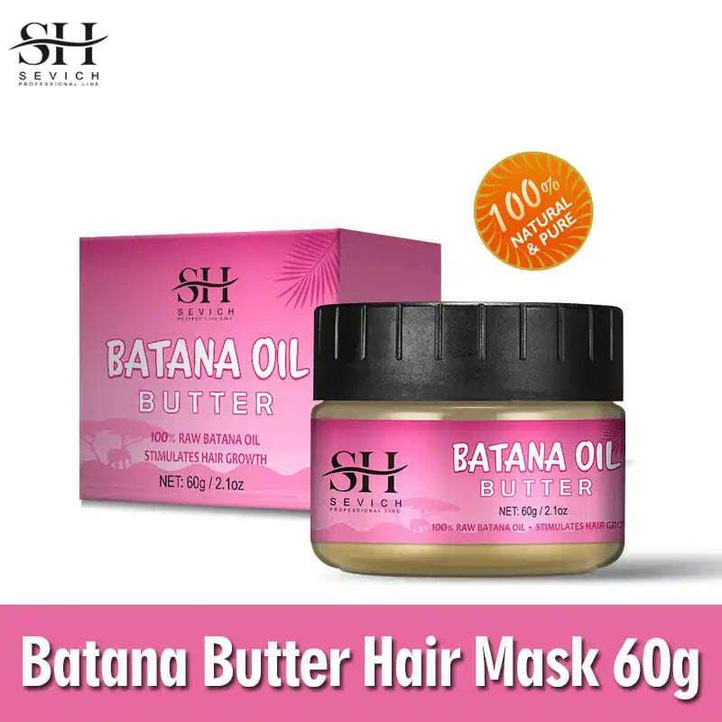 100% Batana Hair Fast Growth Oil Set African Crazy Traction Alopecia Batana Hair Mask chebe oil Hair Regrowth Treatment Sevich - KIMLUD