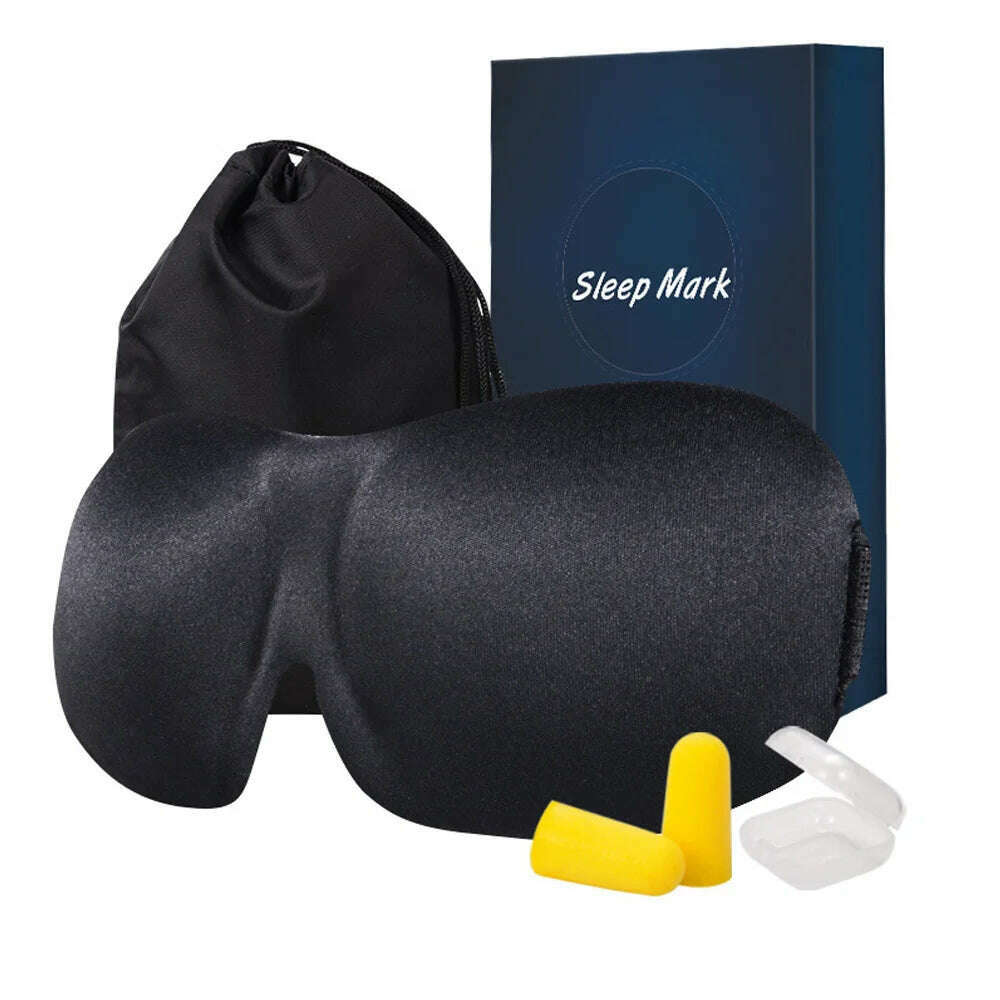 100% Cotton Silk Sleep Mask Blindfold Eye Cover Eye Patch Women Men Soft Portable Blindfold Travel Eyepatch Sleeping Eye Mask - KIMLUD