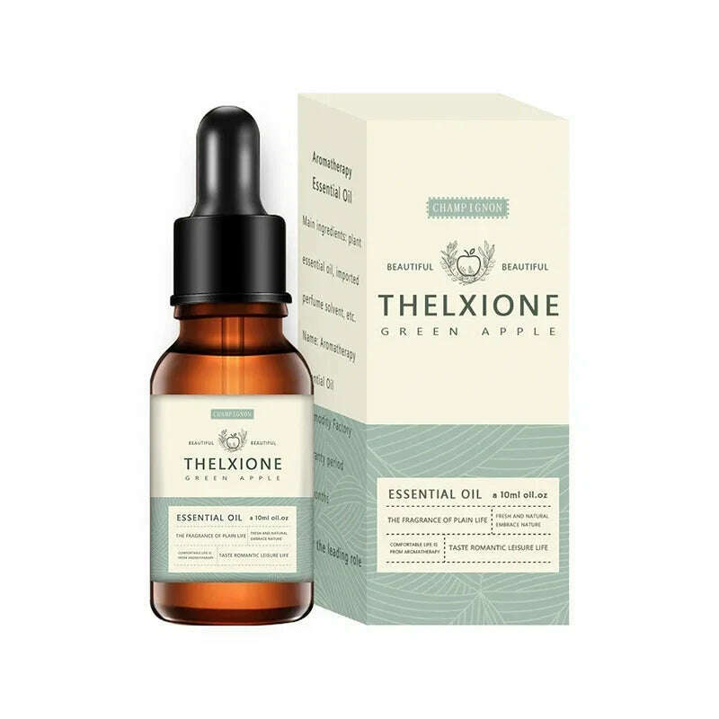 10ML Bergamot Clove Pure Essential Oil Sandalwood Patchouli Green Tea Diffused Aromatic Oil Fruity Cherry Mango Blueberry Aroma - KIMLUD