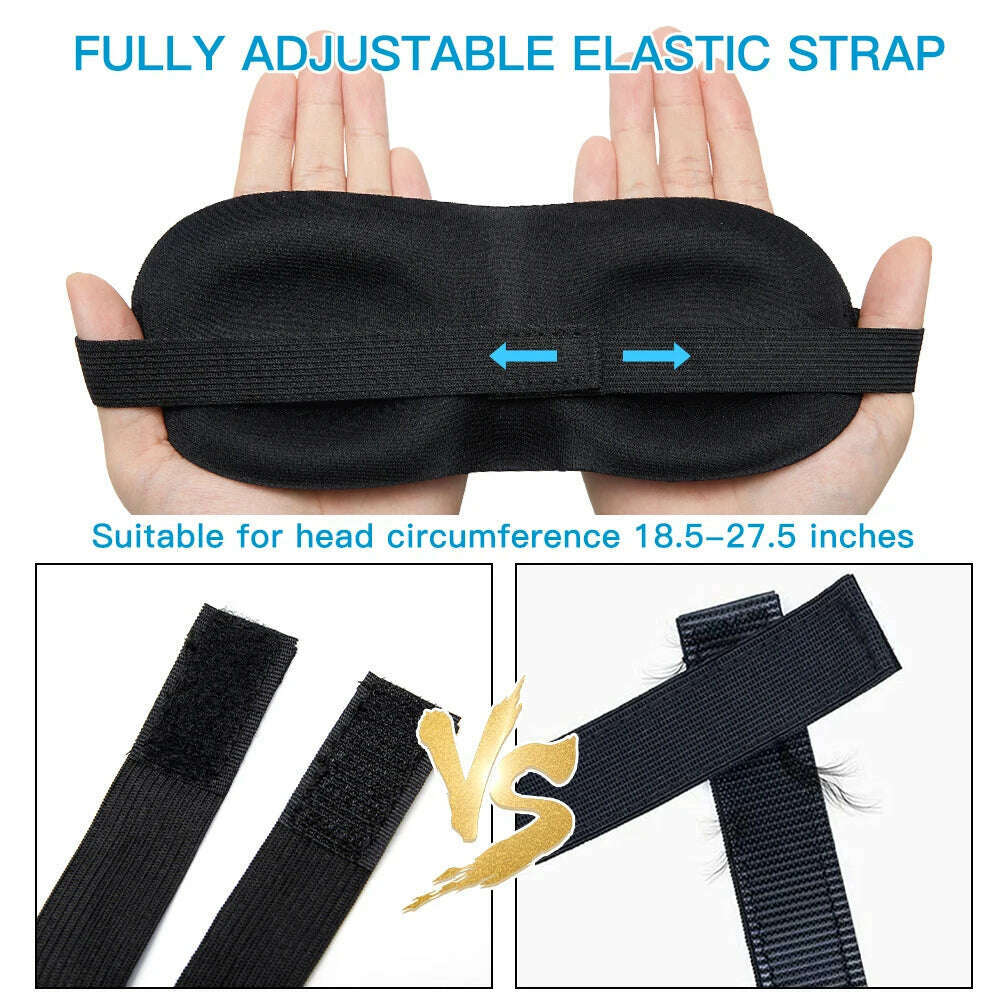 1/3 Pcs Sleep Mask Blindfold Sleeping Aid 3D Soft Memory Foam Eye mask for Sleeping Travel Blockout Light Slaapmasker Eye Cover - KIMLUD