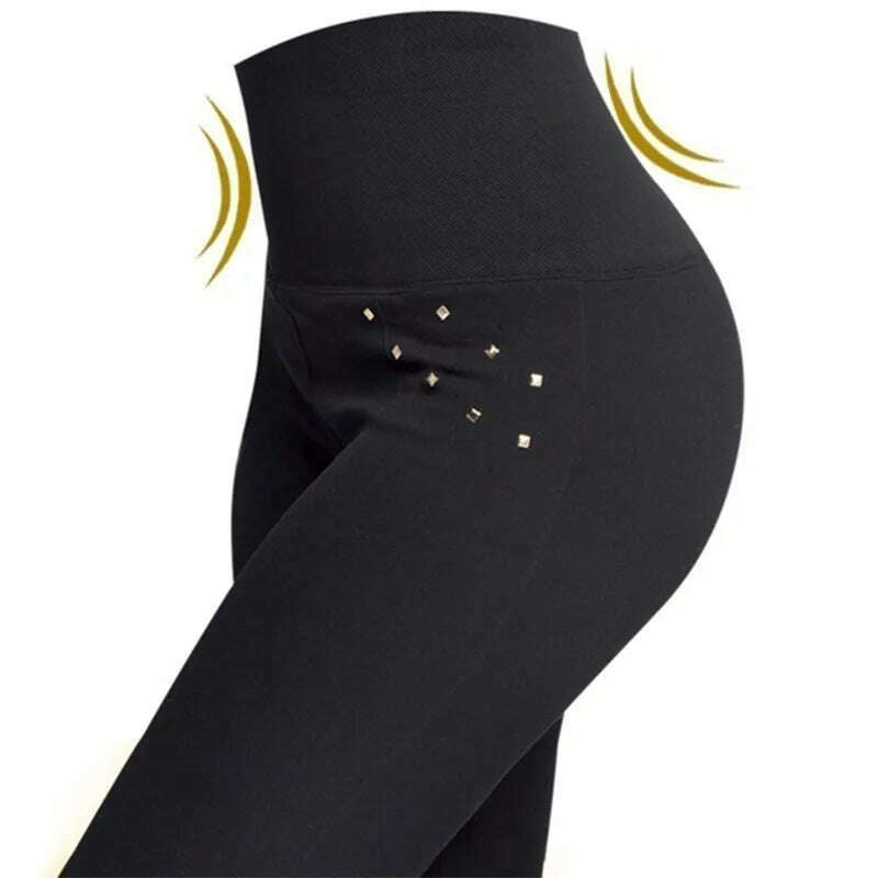 2022 New Women's High Waist Stovepipe Weight Loss Hip Hip Pants Shaping Leggings Shaping Pants Large Size Bodysuit Pants XS-8XL - KIMLUD
