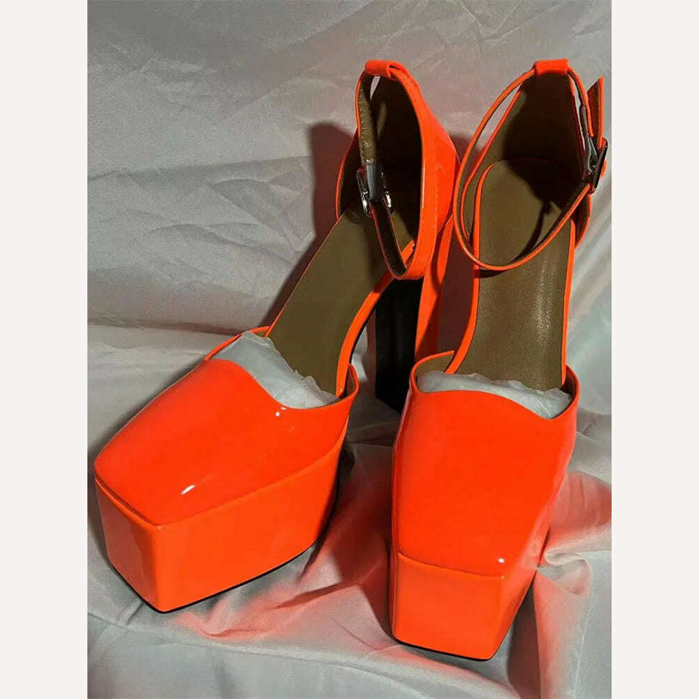 2022 Spring and Summer New Women's High Heels Patent Leather Wedding Shoes Luxury Sexy Paris Fashion Banquet Women's Shoes - KIMLUD