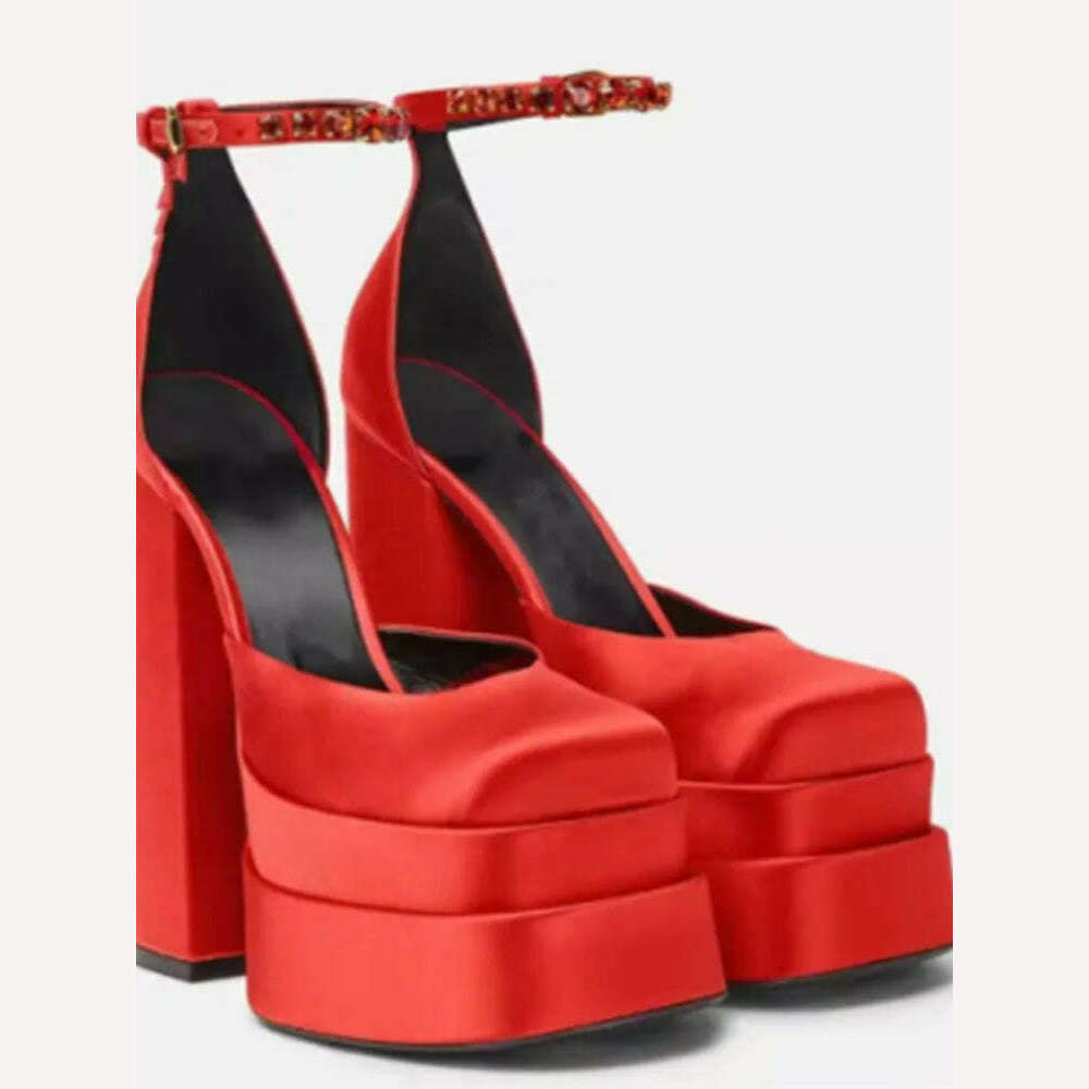 2022 Spring and Summer New Women's High Heels Patent Leather Wedding Shoes Luxury Sexy Paris Fashion Banquet Women's Shoes - KIMLUD