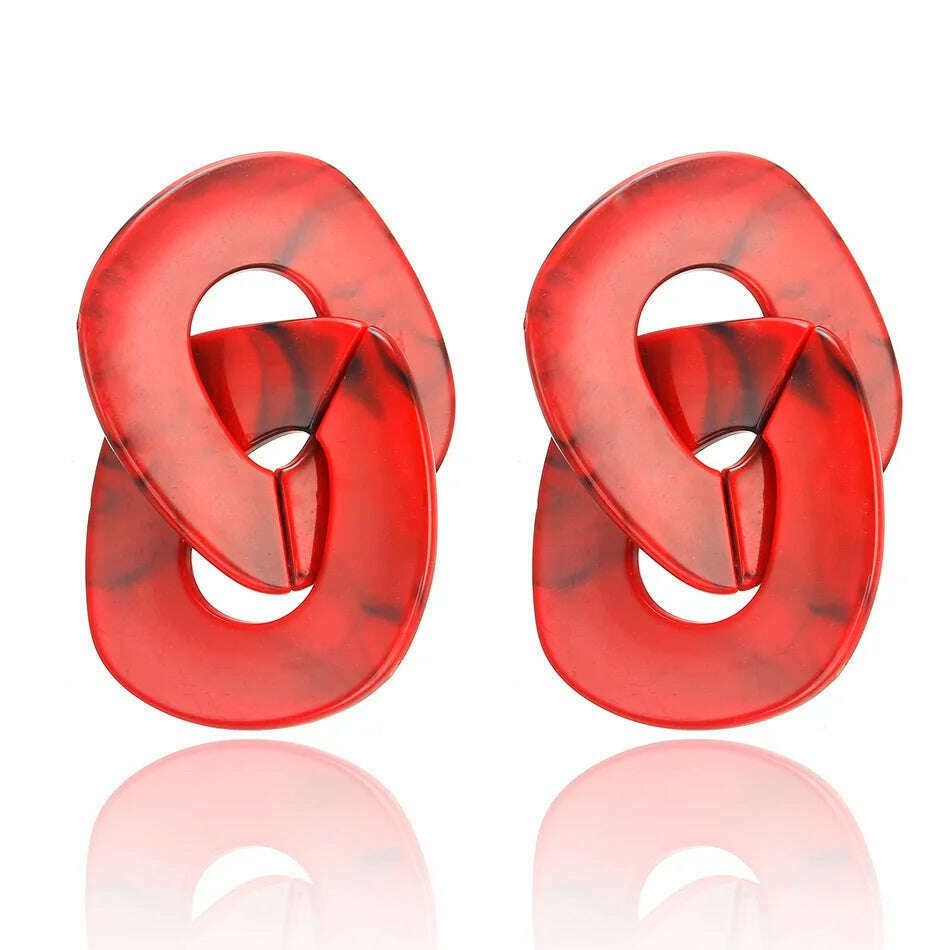 2022 Women Acrylic Minimalist Earrings Charm Statement Geometric Earring Pendant Fashion Jewelry Gifts Pendientes Brincos - KIMLUD