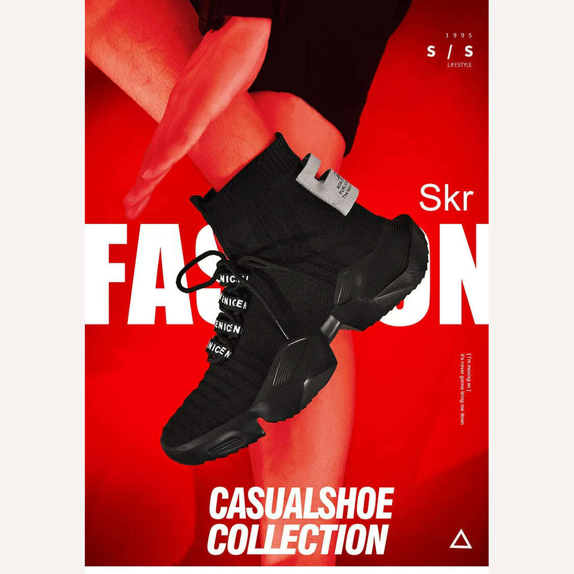 2023 New In Men's Retro Sock Sneakers High Top Chunky Men Shoes Breathable Thick Bottom Casual Shoes Zapatos De Hombre - KIMLUD