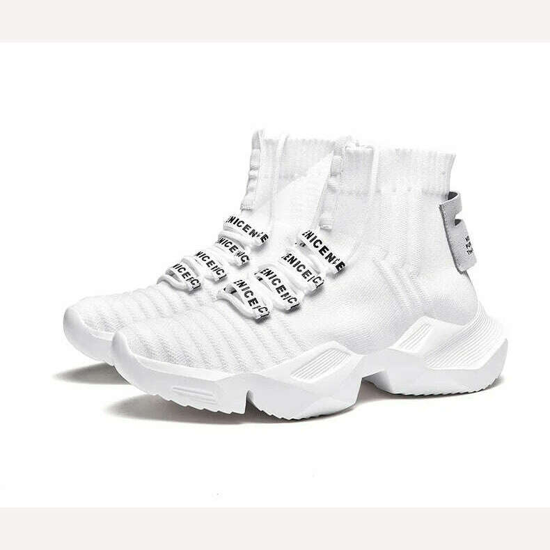 2023 New In Men's Retro Sock Sneakers High Top Chunky Men Shoes Breathable Thick Bottom Casual Shoes Zapatos De Hombre - KIMLUD