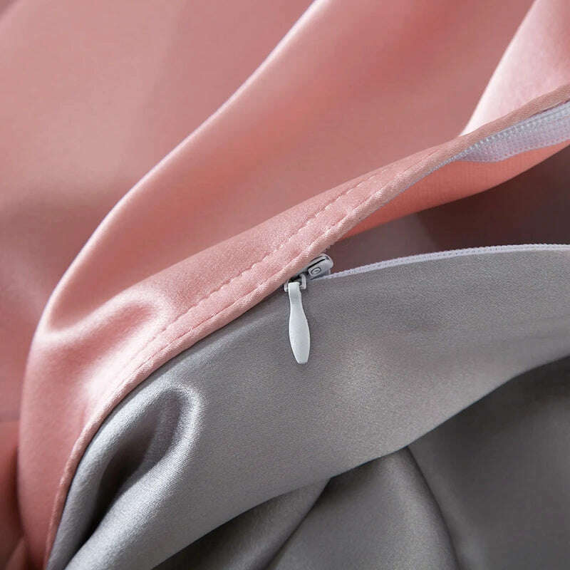 22MM Silk Duvet Cover 1pc 100% Mulberry Silk Seamless Solid Dyed Color Silk Cover Bedding Many Size Customize Size - KIMLUD