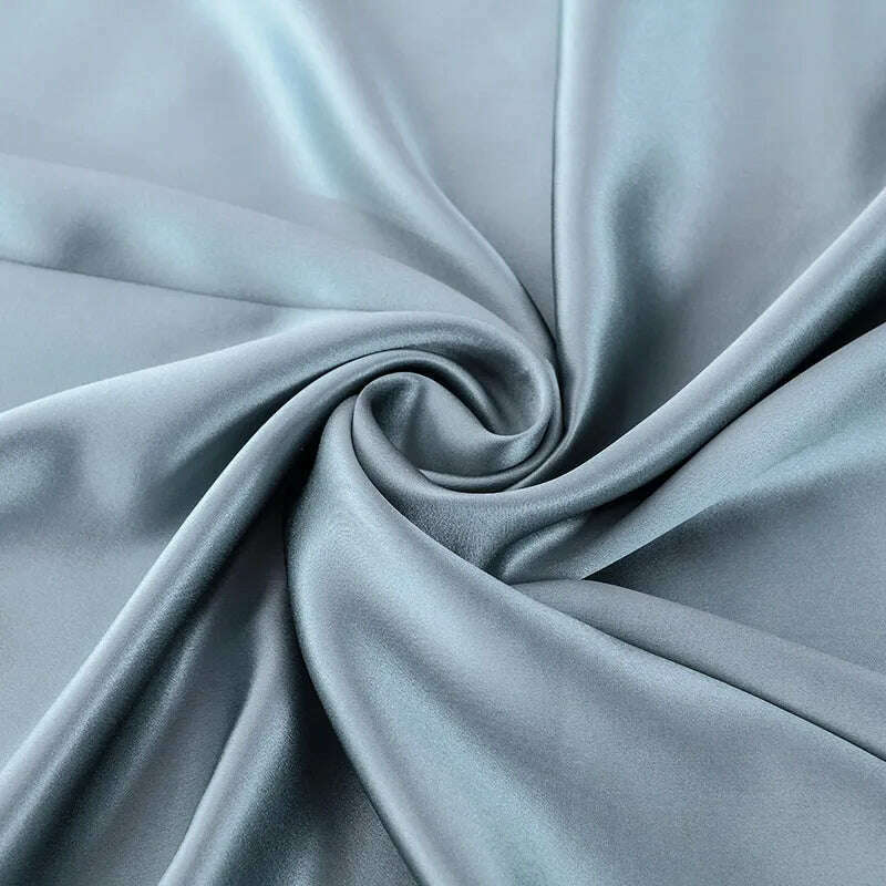 22MM Silk Duvet Cover 1pc 100% Mulberry Silk Seamless Solid Dyed Color Silk Cover Bedding Many Size Customize Size - KIMLUD