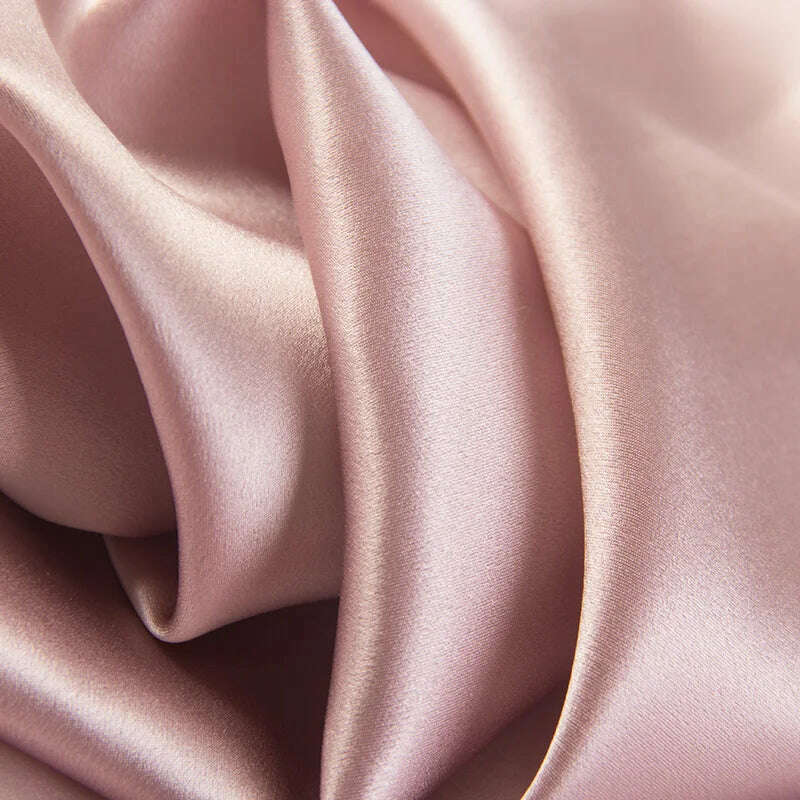 22MM Silk Duvet Cover 1pc 100% Mulberry Silk Seamless Solid Dyed Color Silk Cover Bedding Many Size Customize Size - KIMLUD