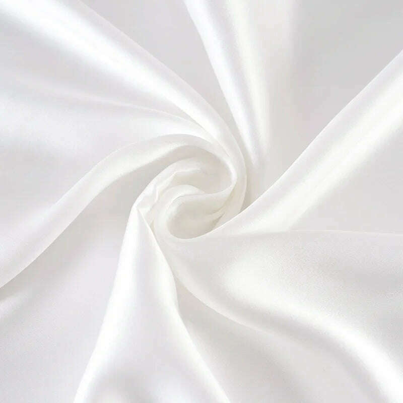 22MM Silk Duvet Cover 1pc 100% Mulberry Silk Seamless Solid Dyed Color Silk Cover Bedding Many Size Customize Size - KIMLUD