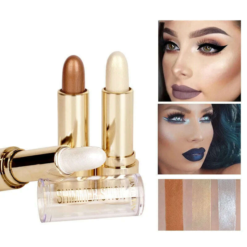 3D Highlight Embellish Contour Highlighter Pencil Brighten Skin Face Makeup Bronzers Highlight Contour Face Illuminator Cosmetic - KIMLUD