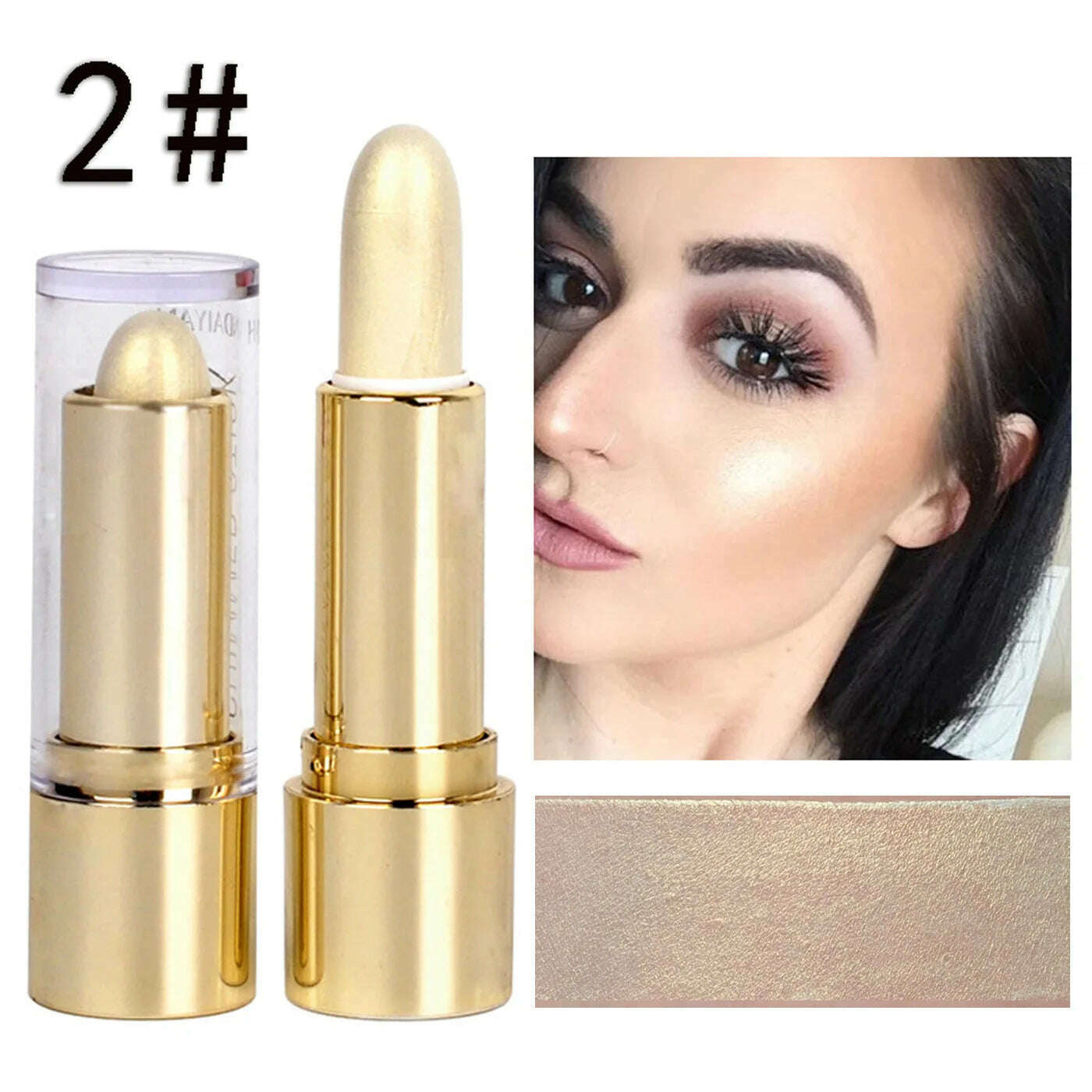 3D Highlight Embellish Contour Highlighter Pencil Brighten Skin Face Makeup Bronzers Highlight Contour Face Illuminator Cosmetic - KIMLUD