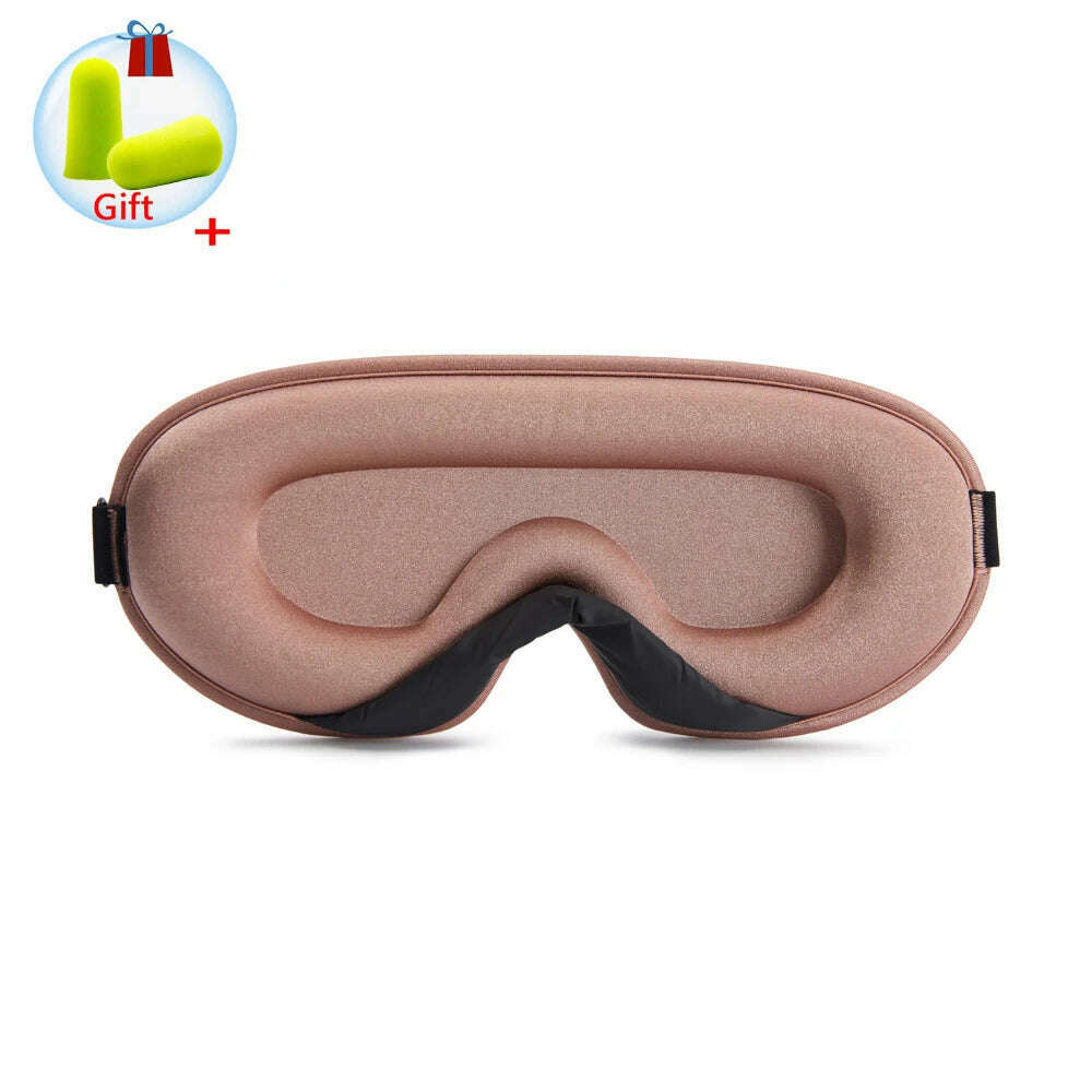 3D Sleeping Mask Block Out Light Sleep Mask For Eyes Soft Sleeping Aid Eye Mask for Travel Eyeshade Night Breathable Slaapmasker - KIMLUD