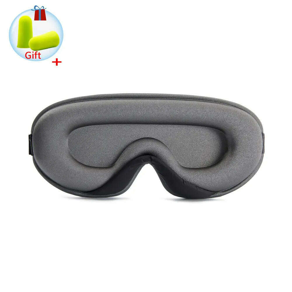 3D Sleeping Mask Block Out Light Sleep Mask For Eyes Soft Sleeping Aid Eye Mask for Travel Eyeshade Night Breathable Slaapmasker - KIMLUD