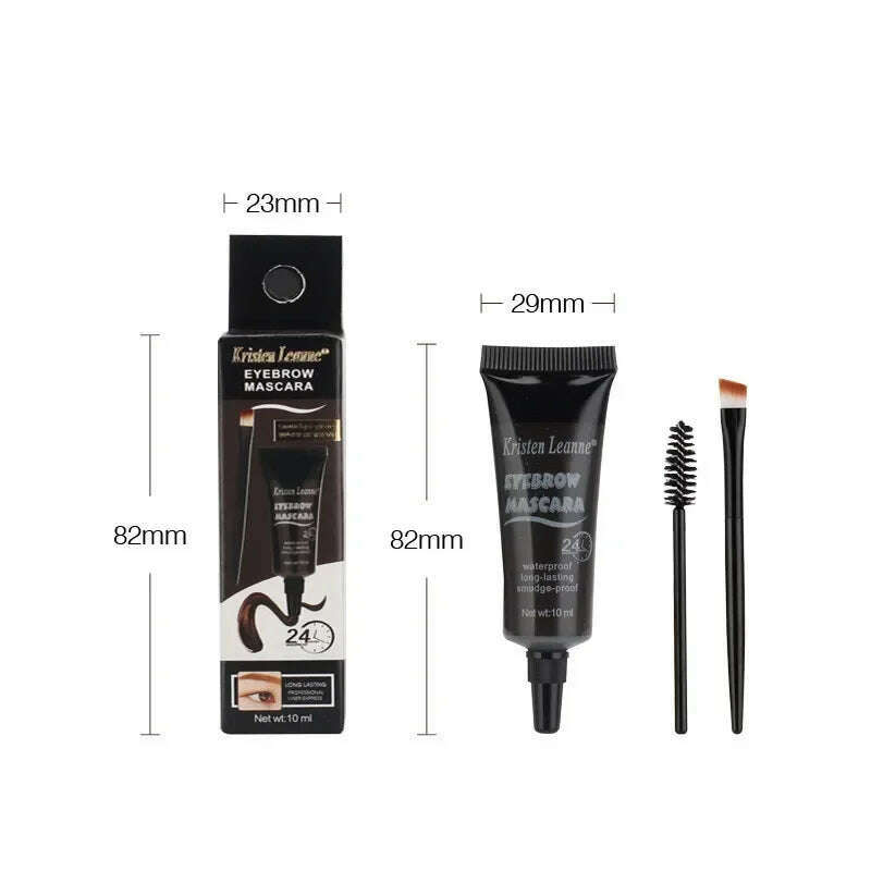 4 Colors Natural Liquid Dyeing Eyebrow Cream Set Waterproof Long Lasting Black Brown Tint Eyebrow Mascara Eyebrows Paint Makeup - KIMLUD