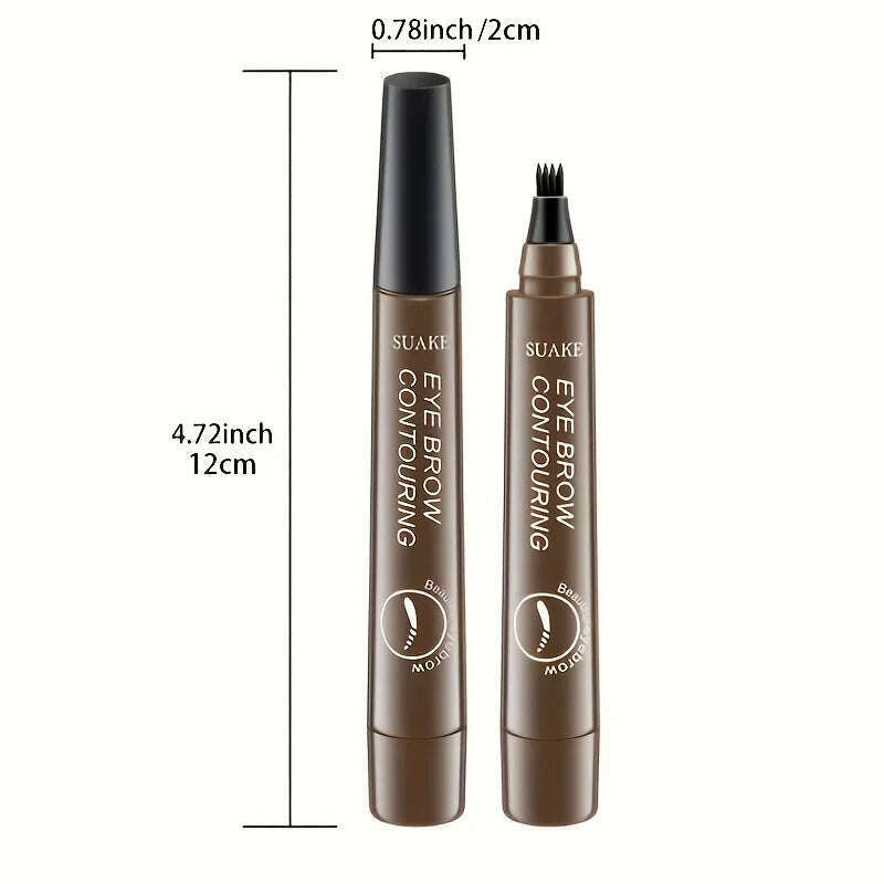 KIMLUD, 4 Point Eyebrow Pencil Maquillajes Para Mujer Waterproof Liquid Eyebrow Pen Makeup Long Lasting Cosmetic Microblade Brow Pencil, KIMLUD Womens Clothes