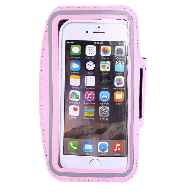 5 Inch Mobile Phone Armband Outdoor Sports Smartphone Holder Gym Running Phone Bag Arm Band Cases for Samsung for IPhone Holder - KIMLUD