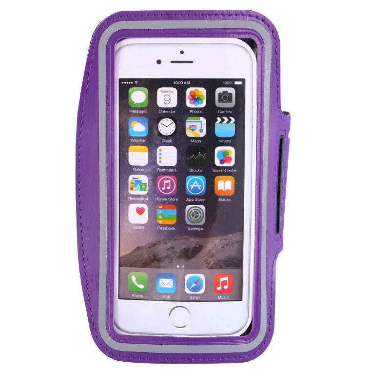 5 Inch Mobile Phone Armband Outdoor Sports Smartphone Holder Gym Running Phone Bag Arm Band Cases for Samsung for IPhone Holder - KIMLUD