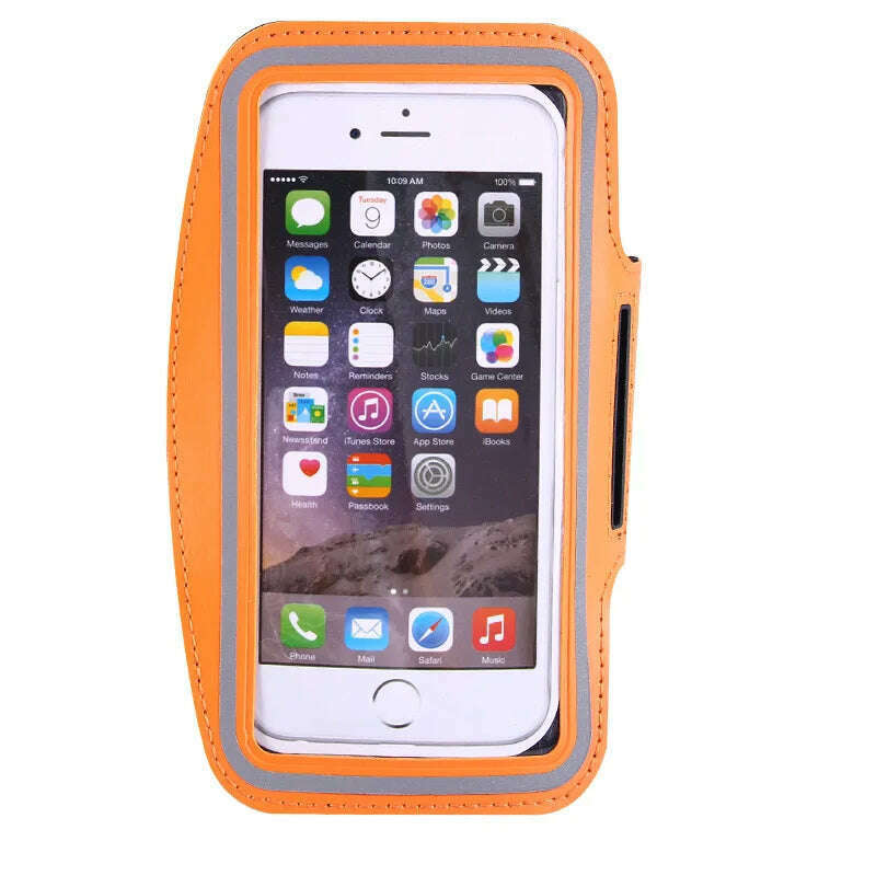 5 Inch Mobile Phone Armband Outdoor Sports Smartphone Holder Gym Running Phone Bag Arm Band Cases for Samsung for IPhone Holder - KIMLUD