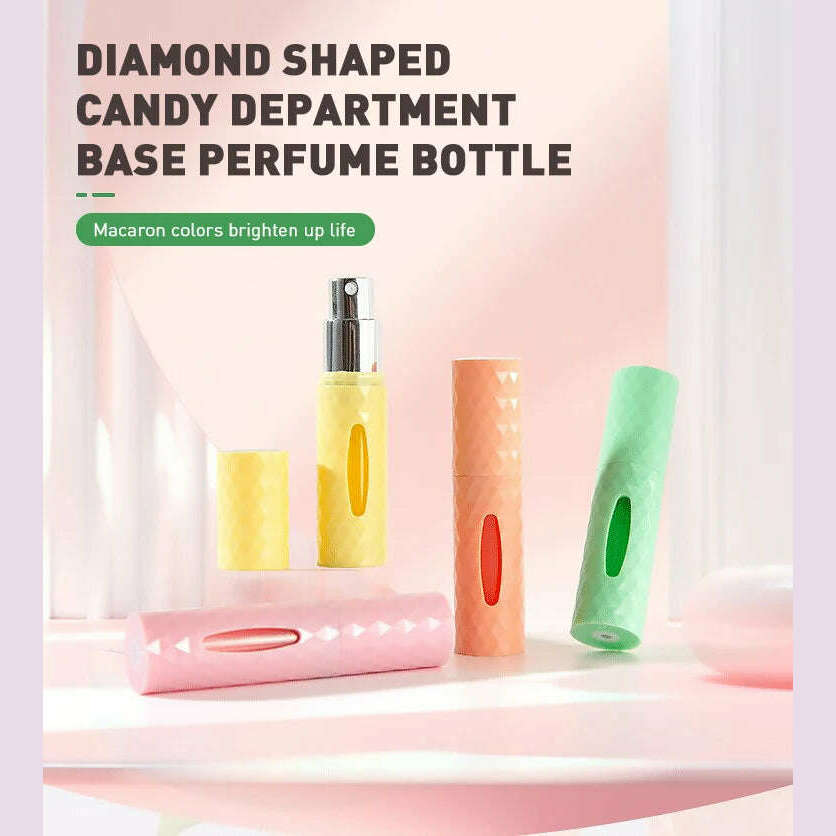 KIMLUD, 5/10ml Perfume Bottle Portable Refillable Perfume Bottle with Spray Cosmetic Containers Atomizer Mini Aluminum Spray Travel, KIMLUD Womens Clothes