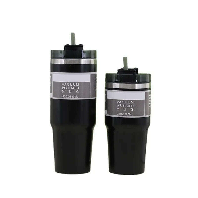 600/900ml Tumblers Double Wall Water Thermal termos Coffee Mug Flasks Stainless Steel Thermoses 30oz 20oz Cup Bottle - KIMLUD
