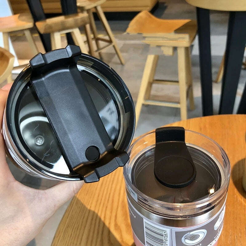 600/900ml Tumblers Double Wall Water Thermal termos Coffee Mug Flasks Stainless Steel Thermoses 30oz 20oz Cup Bottle - KIMLUD
