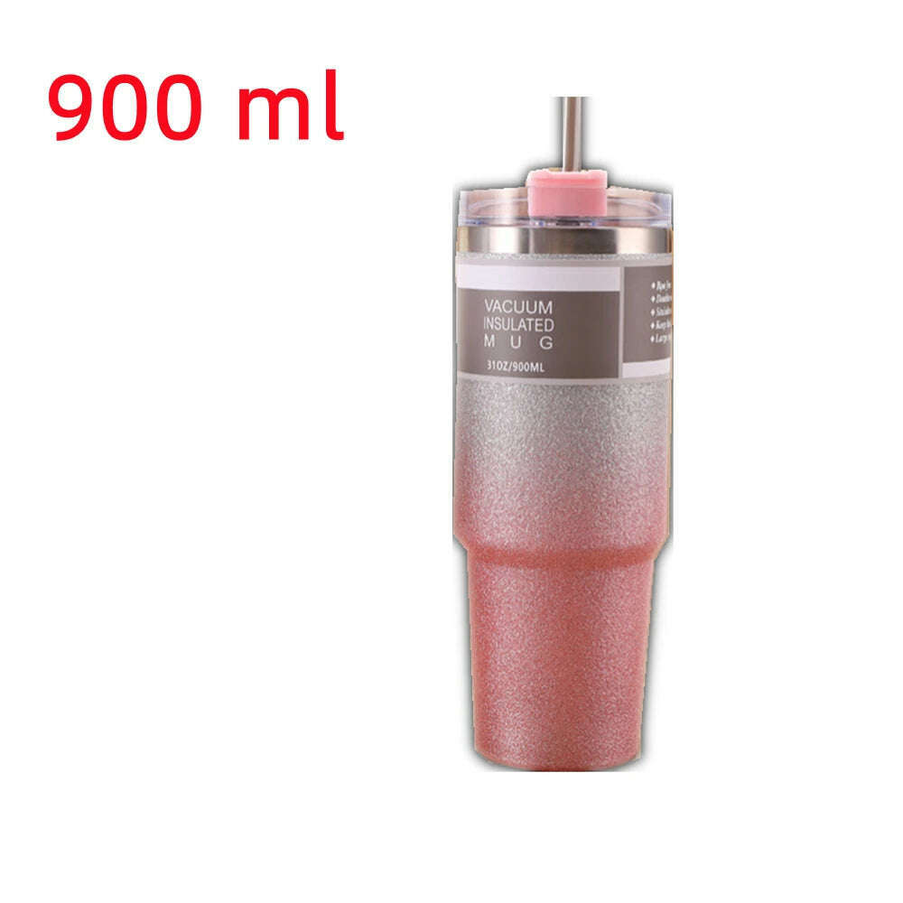 600/900ml Tumblers Double Wall Water Thermal termos Coffee Mug Flasks Stainless Steel Thermoses 30oz 20oz Cup Bottle - KIMLUD