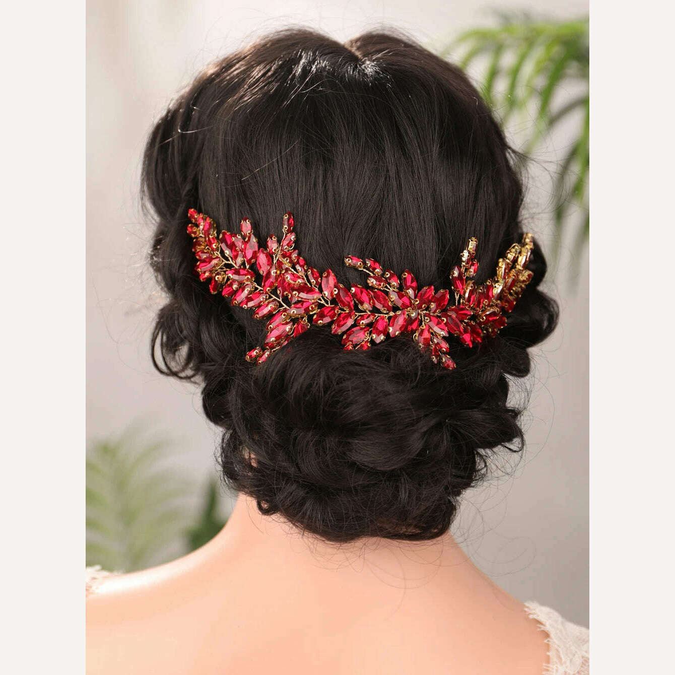 9 Colors Handmade Wedding Bridal Rhinestones Headband Headpieces Prom Hair Jewelry Wedding Hair Accessories for Women - KIMLUD