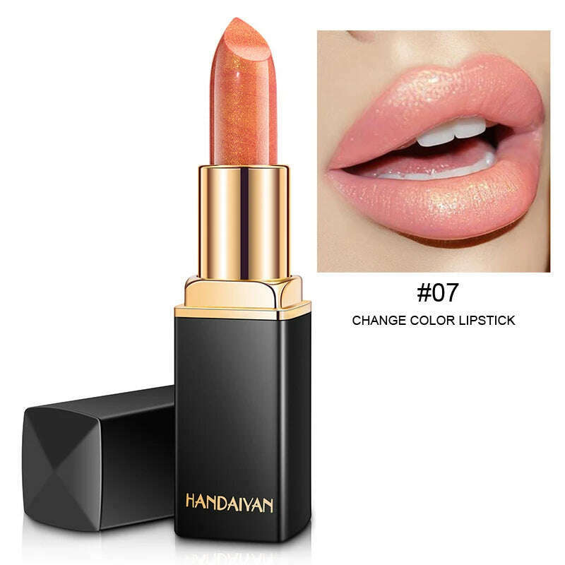 9 Colors Waterproof Nude Pink Glitter Lipstick Makeup Long Lasting Velve Red Mermaid Sexy Shimmer Shine Lipstick Cosmetic Beauty - KIMLUD