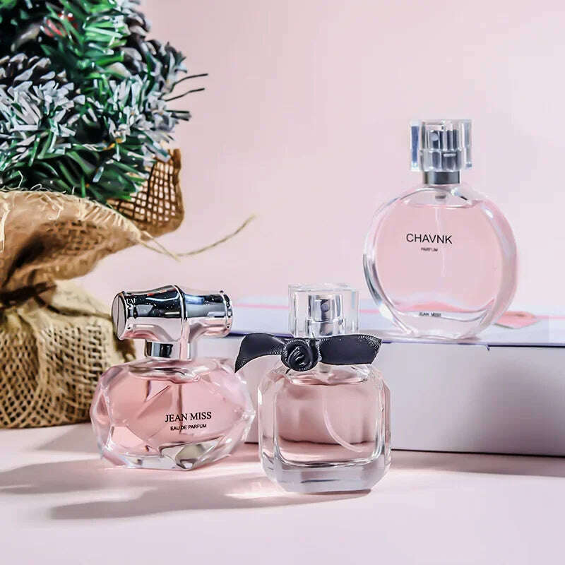 KIMLUD, 90ML(30mlx3PCS) Eau De Parfum Gift Box Feminino Spray Fresh Light Scent Floral Fruity Chypre Notes LongLasting Women Perfume Set, KIMLUD Womens Clothes