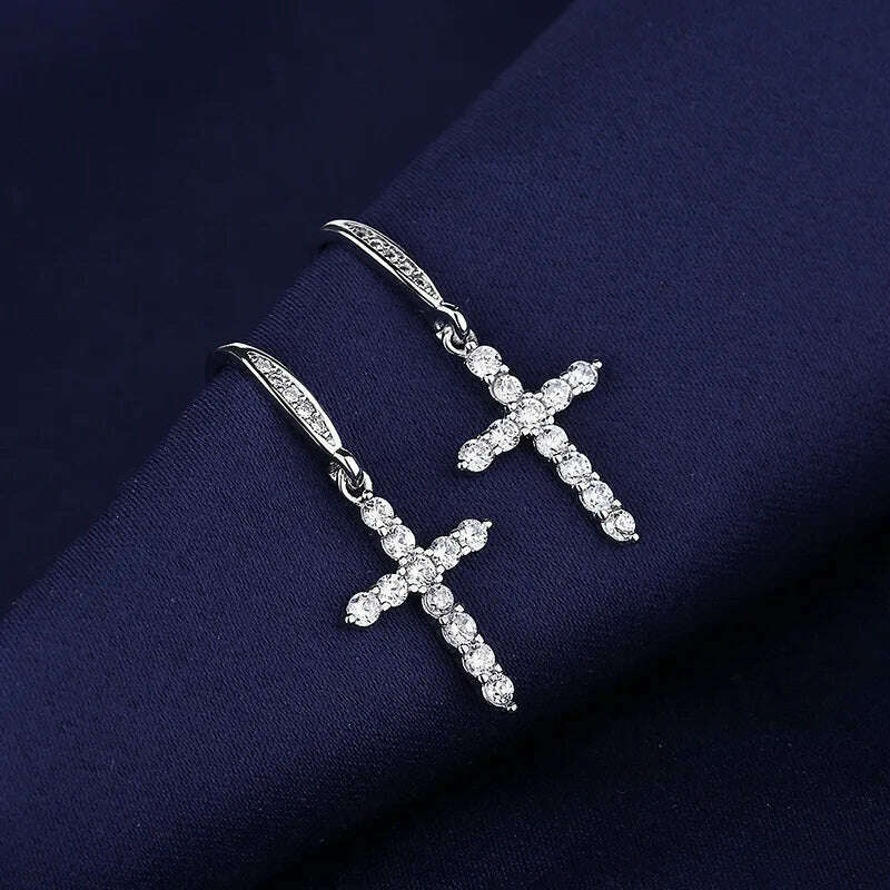 KIMLUD, 925 Sterling Silver Jewelry Women Fashion Cute Tiny Clear Crystal CZ Stud Earrings Gift for Girls Teens Lady Gift, EHH099, KIMLUD APPAREL - Womens Clothes