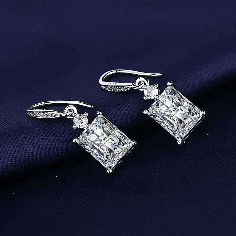 KIMLUD, 925 Sterling Silver Jewelry Women Fashion Cute Tiny Clear Crystal CZ Stud Earrings Gift for Girls Teens Lady Gift, EHH097, KIMLUD APPAREL - Womens Clothes