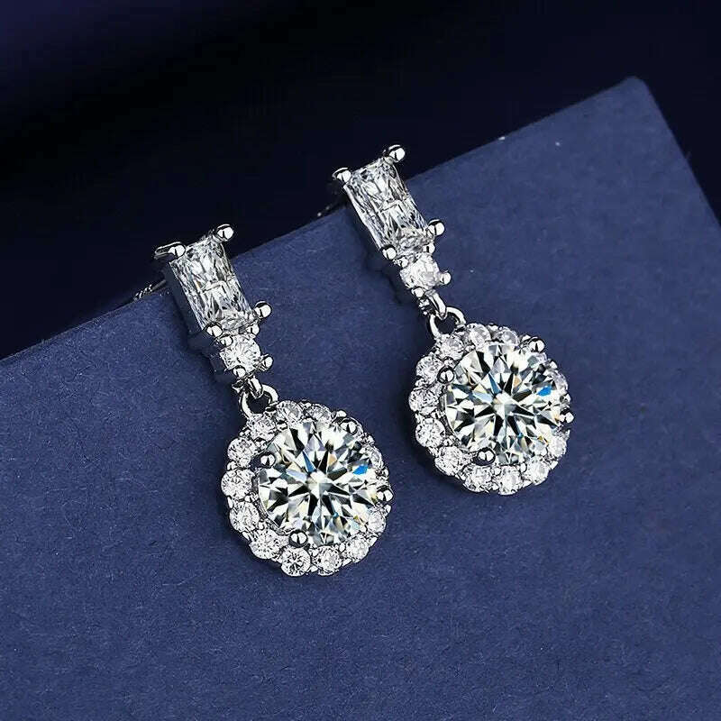 KIMLUD, 925 Sterling Silver Jewelry Women Fashion Cute Tiny Clear Crystal CZ Stud Earrings Gift for Girls Teens Lady Gift, ED193, KIMLUD APPAREL - Womens Clothes