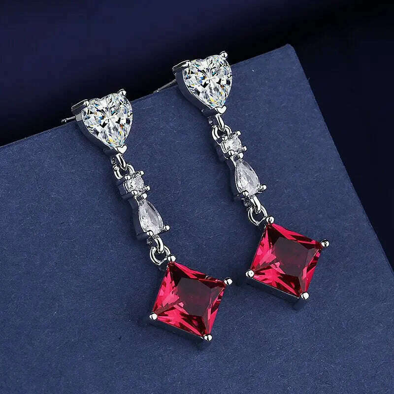 KIMLUD, 925 Sterling Silver Jewelry Women Fashion Cute Tiny Clear Crystal CZ Stud Earrings Gift for Girls Teens Lady Gift, ED195, KIMLUD APPAREL - Womens Clothes