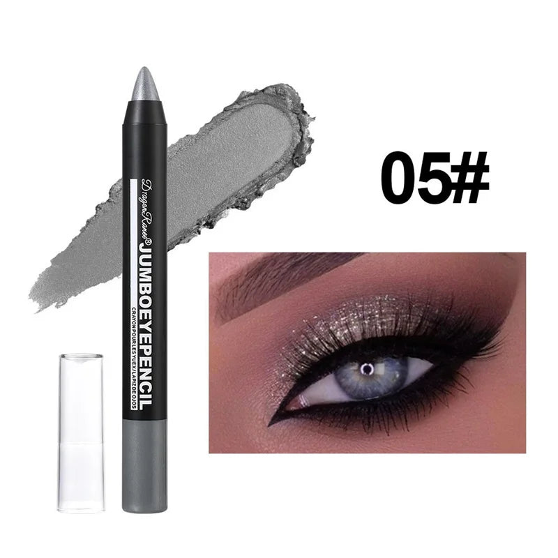 12 Colors Long-lasting Eyeshadow Pencil Waterproof Pigment Blue Purple Black Eye Shadow Stick Women Fashion Colorful Eye Makeup