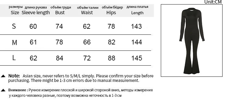 Women's Sexy Backless Jumpsuits Solid Autumn New Long Sleeve Bodycon Black Rompers Fashion Streetwear Casual Slim Female Overall