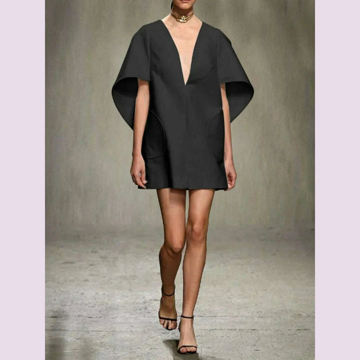 yeezzi-fashion-black-white-color-short-dress-for-women-2024-new-spring-deep-v-neck-half-sleeves-loose-prom-party-mini-dresses-kimlud-kimlud-33922943