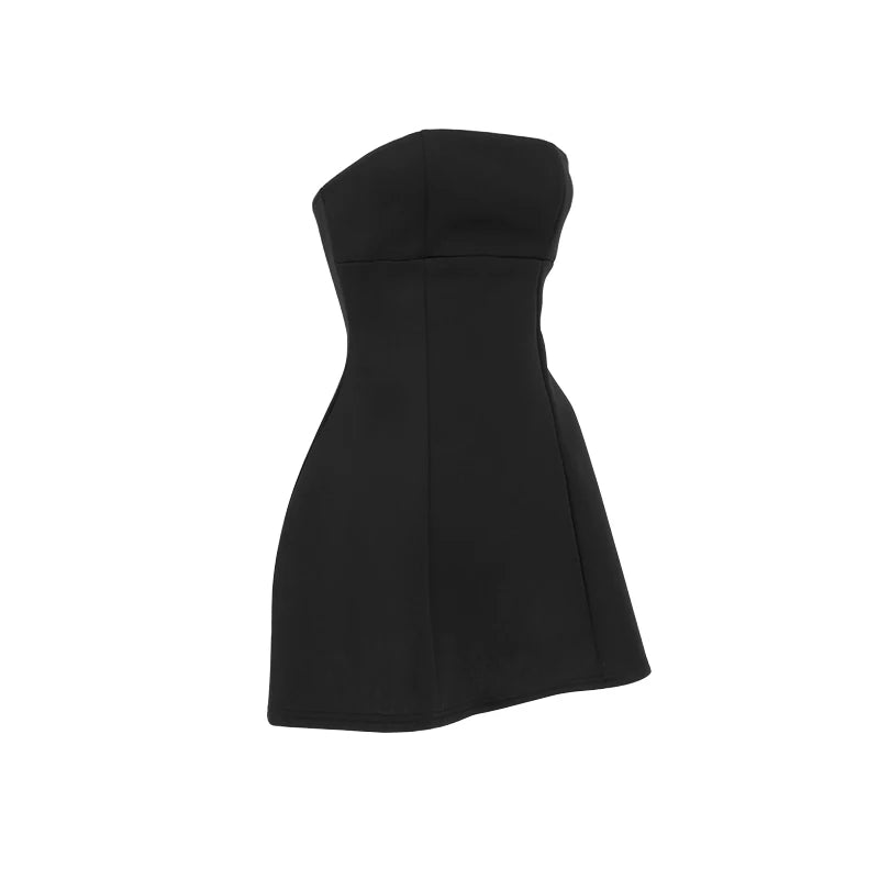 Sexy A-Line Dress Women's Summer New Solid Sexy Sleeveless Off Shoulder Bodycon Dresses Fashion Elegant Club Party Lady Dresses