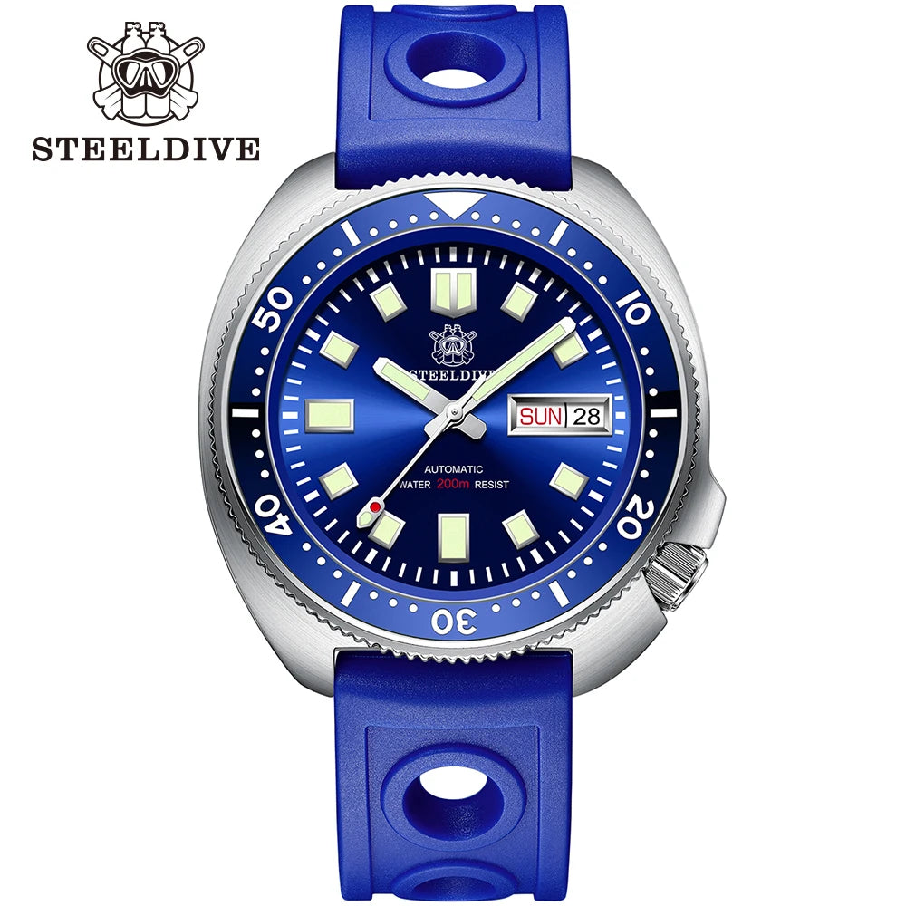 STEELDIVE 2024 New Arrival Captain Willard Watch NH36 Diver Watches Sapphire Mechanical Watch Men Automatic Wristwatches