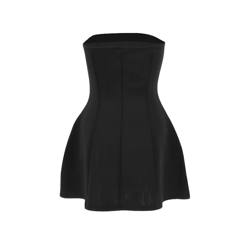 Sexy A-Line Dress Women's Summer New Solid Sexy Sleeveless Off Shoulder Bodycon Dresses Fashion Elegant Club Party Lady Dresses