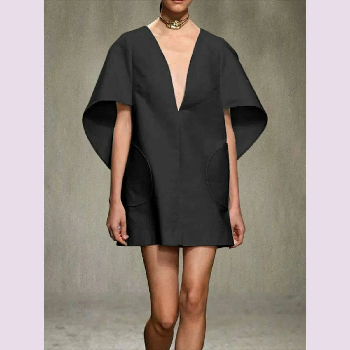 yeezzi-fashion-black-white-color-short-dress-for-women-2024-new-spring-deep-v-neck-half-sleeves-loose-prom-party-mini-dresses-kimlud-kimlud-33922942