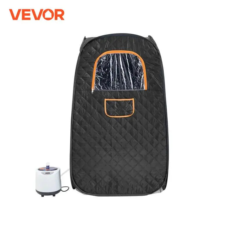 VEVOR Compact Portable Steam Sauna Tent 1200 Watt Home Therapeutic for Detox Relaxation Time Remote Control Personal for Home
