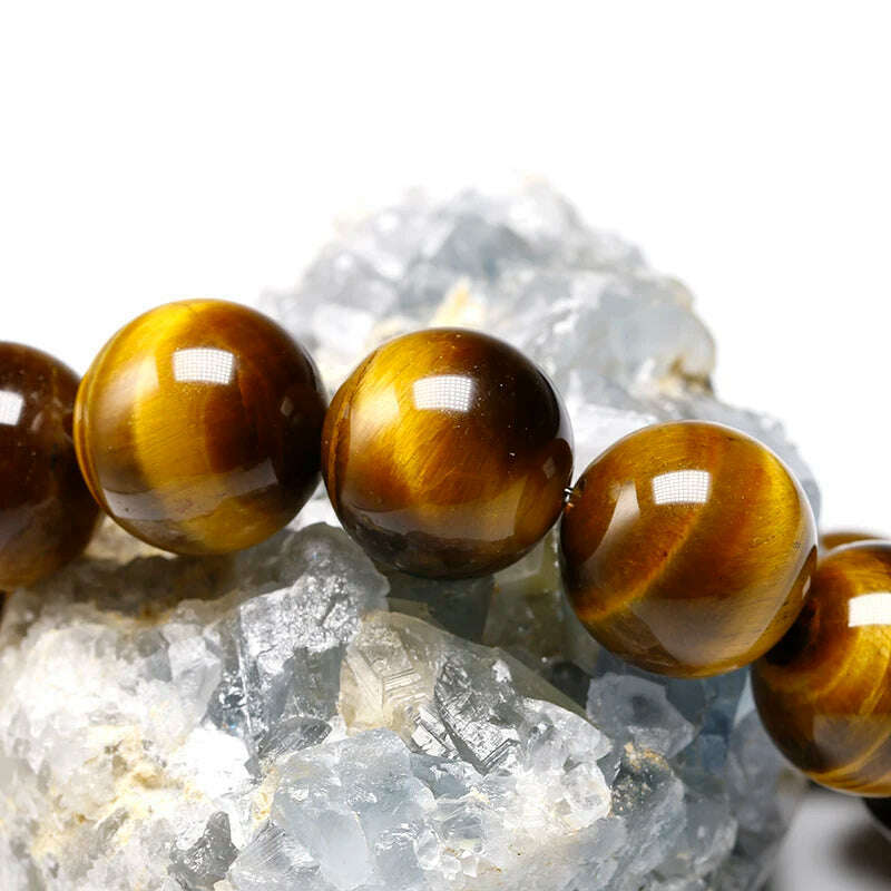 AAA Tiger eyes Beads Bracelet Men Charm Natural Stone Bracelets For Man Handmade Yoga Couple Women Gemstone Health Jewelry - KIMLUD