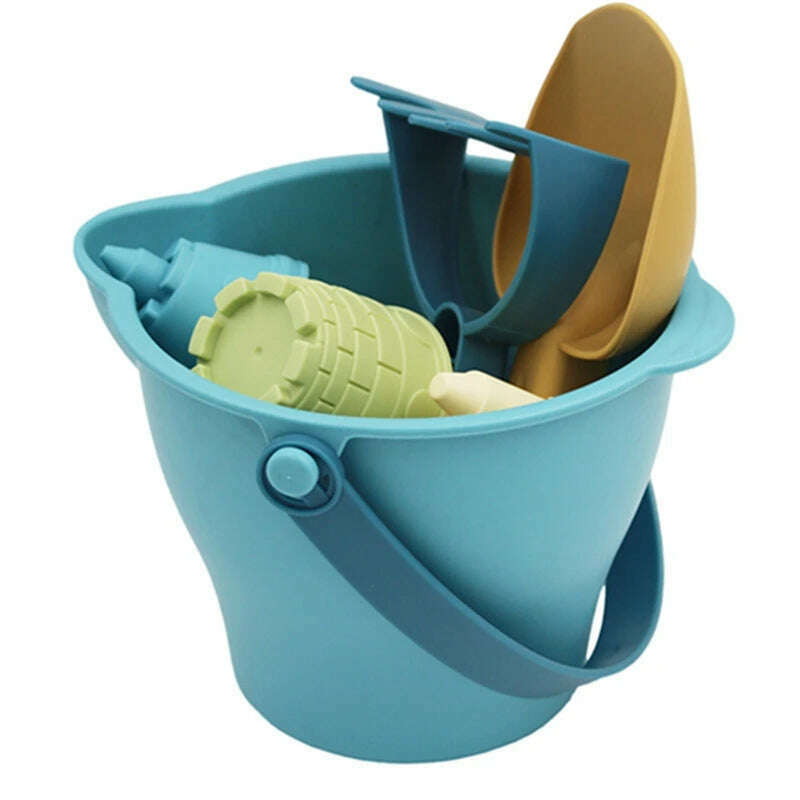 Baby Sand play Toys Beach Castle Mold Bucket Kids Outdoors Sandbox Set Sand Accessories Building Outdoor Kids Sand Toy Summer - KIMLUD