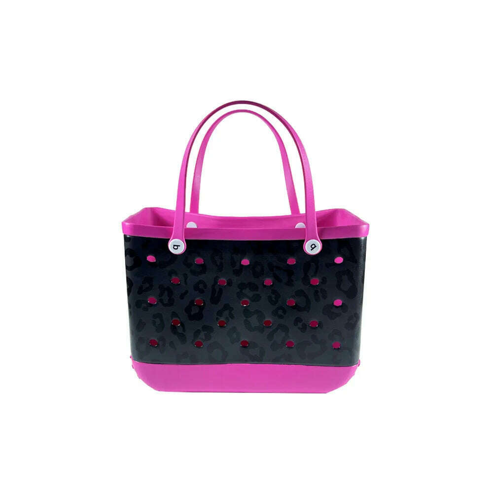 Beach Tote Silicone Basket with Sand Waterproof Travel Bag Sandproof Handbag Multi-Purpose Storage Bag for Boat Pool Sports Gym - KIMLUD