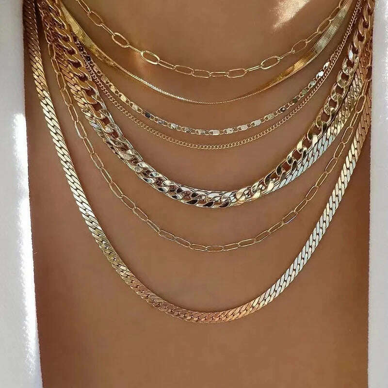 Bohemia Multilayer Crystal Butterfly Pendant Necklaces For Women Hollow Heart Choker Necklace Fashion Jewelry Party Gift N0321 - KIMLUD