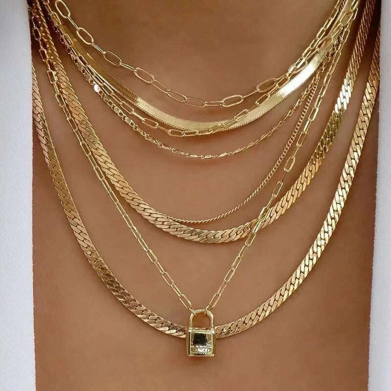 Bohemia Multilayer Crystal Butterfly Pendant Necklaces For Women Hollow Heart Choker Necklace Fashion Jewelry Party Gift N0321 - KIMLUD
